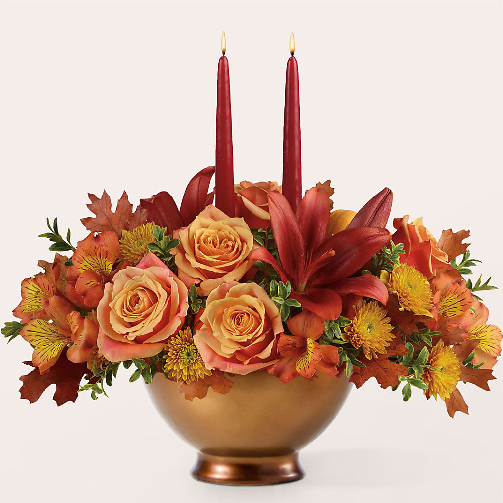 Harvest Table Centerpiece – GEHRKE FLORAL & GREENHOUSES, Mondovi WI