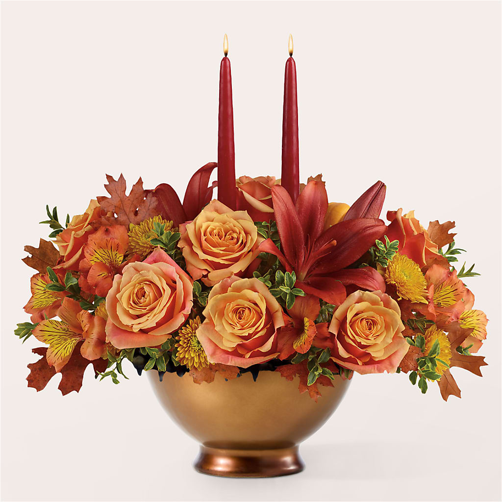 Harvest Table Centerpiece – GEHRKE FLORAL & GREENHOUSES, Mondovi WI