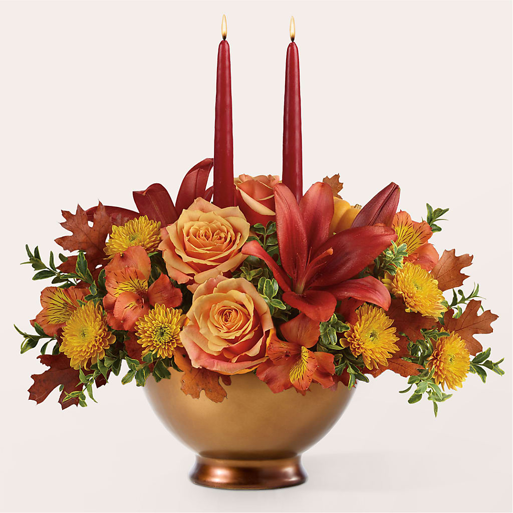 Harvest Table Centerpiece – GEHRKE FLORAL & GREENHOUSES, Mondovi WI