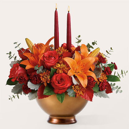 Fruits of Fall Centerpiece – GEHRKE FLORAL & GREENHOUSES, Mondovi WI