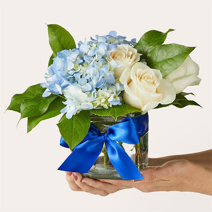 Sky Blue Delight Bouquet – GEHRKE FLORAL & GREENHOUSES, Mondovi WI
