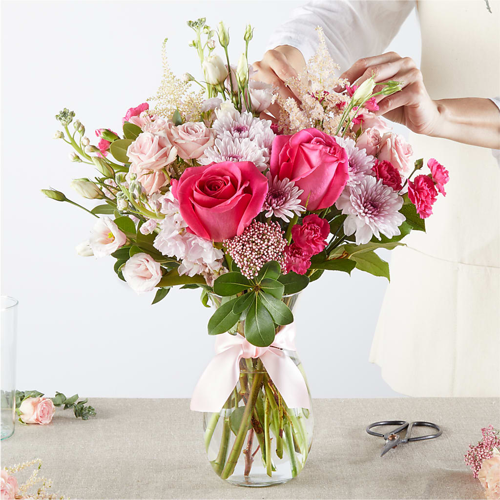 Pink Ribbon - A Florist Original – GEHRKE FLORAL & GREENHOUSES, Mondovi WI