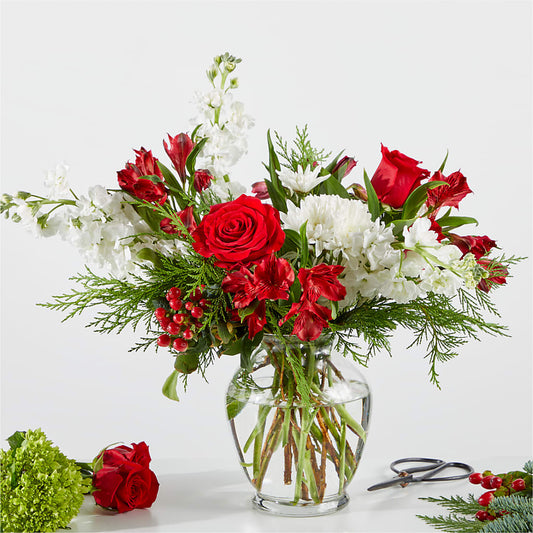 Merry Moment Bouquet – A Florist Original – GEHRKE FLORAL & GREENHOUSES, Mondovi WI