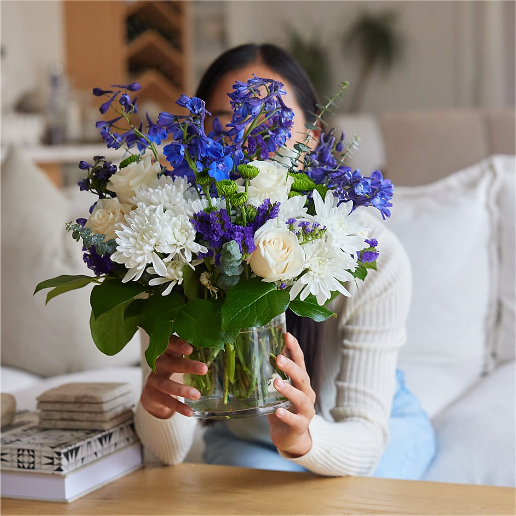 Cerulean Waves Bouquet – GEHRKE FLORAL & GREENHOUSES, Mondovi WI