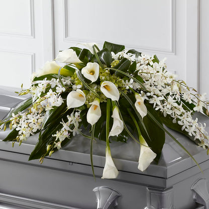 Angel Wings Casket Spray – GEHRKE FLORAL & GREENHOUSES, Mondovi WI