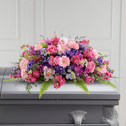 Glorious Garden Casket Spray – GEHRKE FLORAL & GREENHOUSES, Mondovi WI