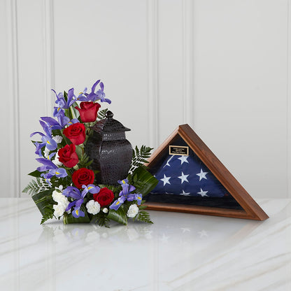 Patriotic Tribute Arrangement – GEHRKE FLORAL & GREENHOUSES, Mondovi WI