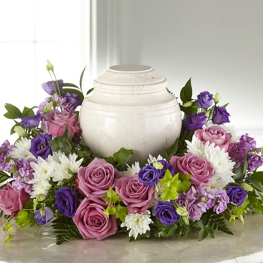 Blooming Sympathy Cremation Adornment – GEHRKE FLORAL & GREENHOUSES, Mondovi WI
