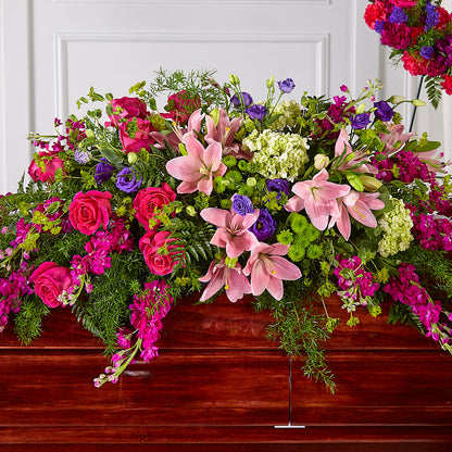 Radiant Tribute Casket Spray – GEHRKE FLORAL & GREENHOUSES, Mondovi WI