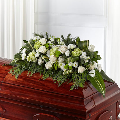 Hopeful Gesture Casket Spray – GEHRKE FLORAL & GREENHOUSES, Mondovi WI