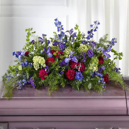 Always Treasured Casket Spray – GEHRKE FLORAL & GREENHOUSES, Mondovi WI