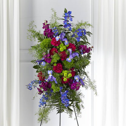 Heavenly Skies Standing Spray – GEHRKE FLORAL & GREENHOUSES, Mondovi WI