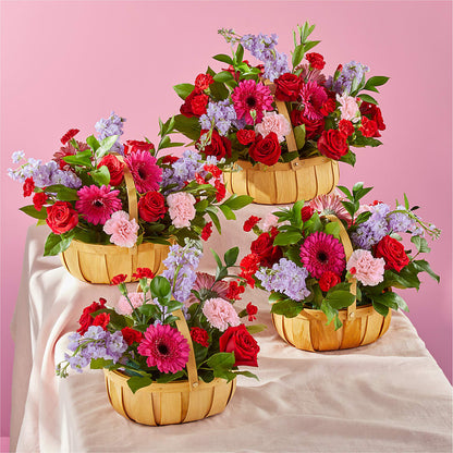 Pink Picnic Basket – GEHRKE FLORAL & GREENHOUSES, Mondovi WI