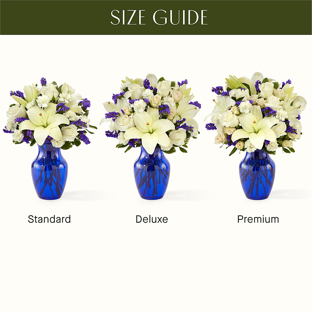 Sapphire Rush Bouquet – GEHRKE FLORAL & GREENHOUSES, Mondovi WI