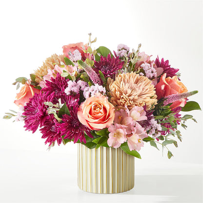Berry Cobbler Bouquet with Ivory Vase – GEHRKE FLORAL & GREENHOUSES, Mondovi WI