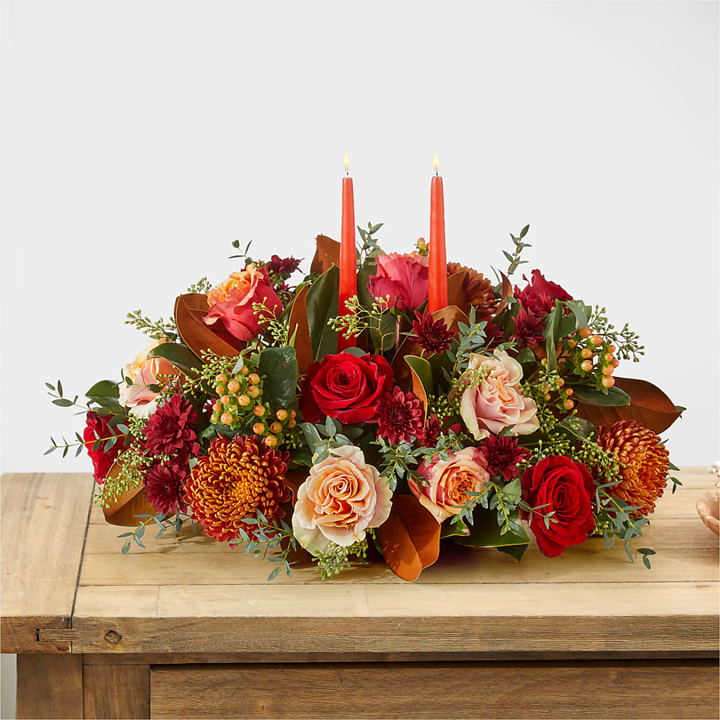 Gather Near Centerpiece – GEHRKE FLORAL & GREENHOUSES, Mondovi WI