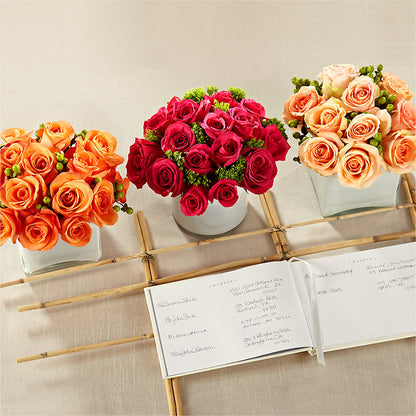 Dawn Rose Centerpiece – GEHRKE FLORAL & GREENHOUSES, Mondovi WI